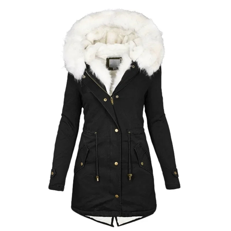 Elvire - Parka in pile incontrato Capuchon 2025