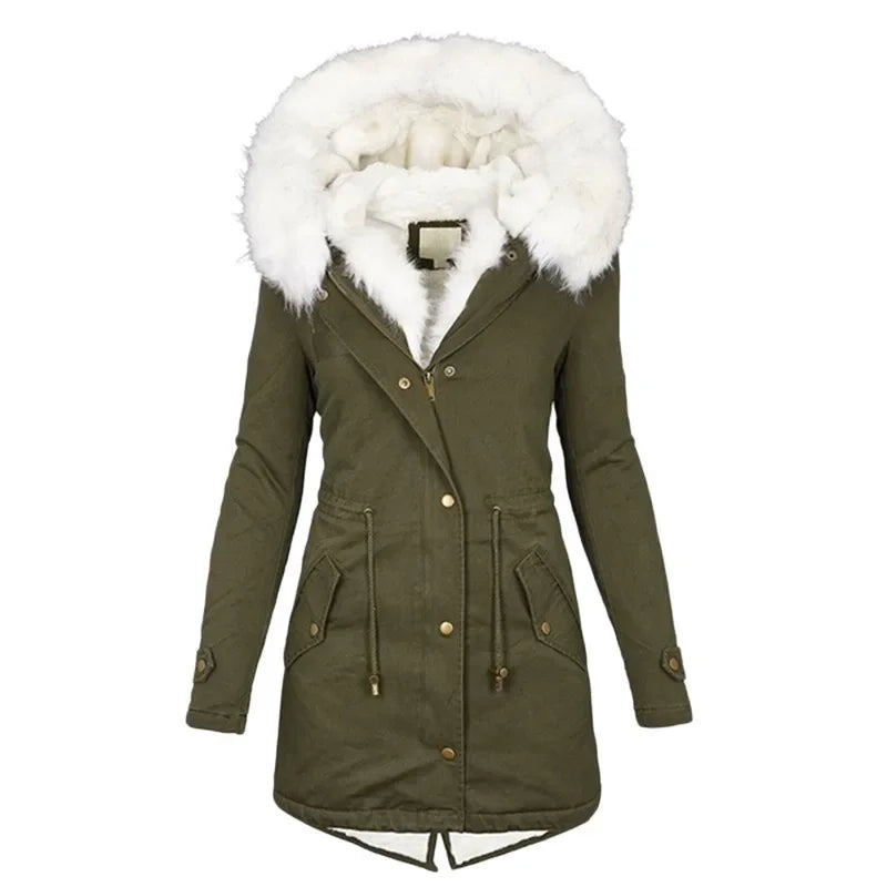Elvire - Parka in pile incontrato Capuchon 2025