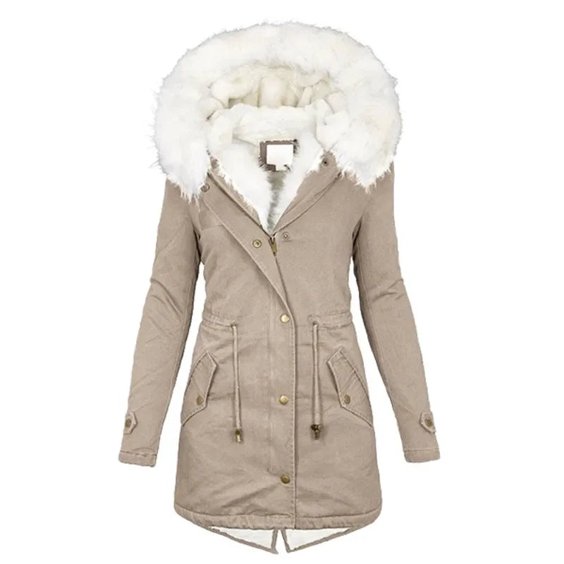 Elvire - Parka in pile incontrato Capuchon 2025