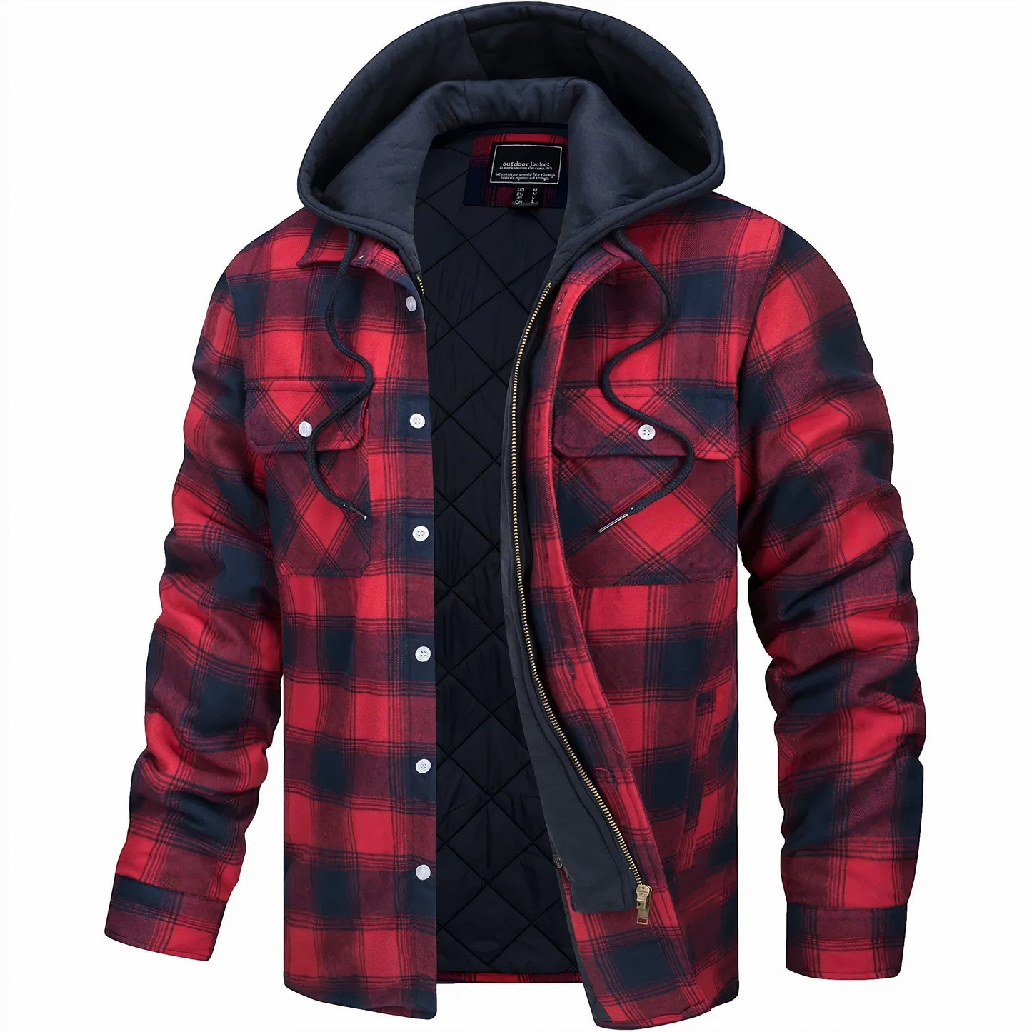 Julius™ | Checkered jacket with zipper